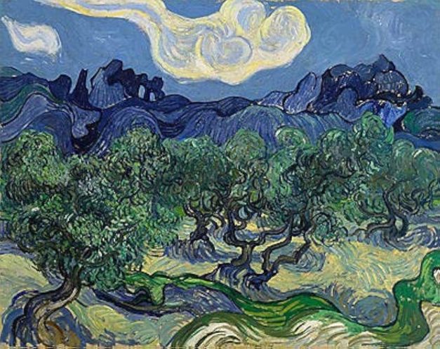 Lune sombre sur le Mont des Oliviers